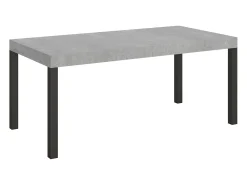 Mesa extensible 200/304x90 cm Everyday cemento patas antracita