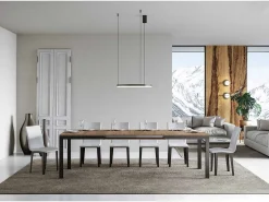 Mesa extensible 180/284x90 cm Everyday Evolution roble natural estructura et patas antracita