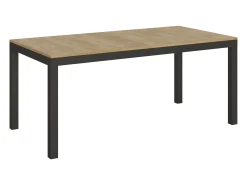 Mesa extensible 180/284x90 cm Everyday Evolution roble natural estructura et patas antracita