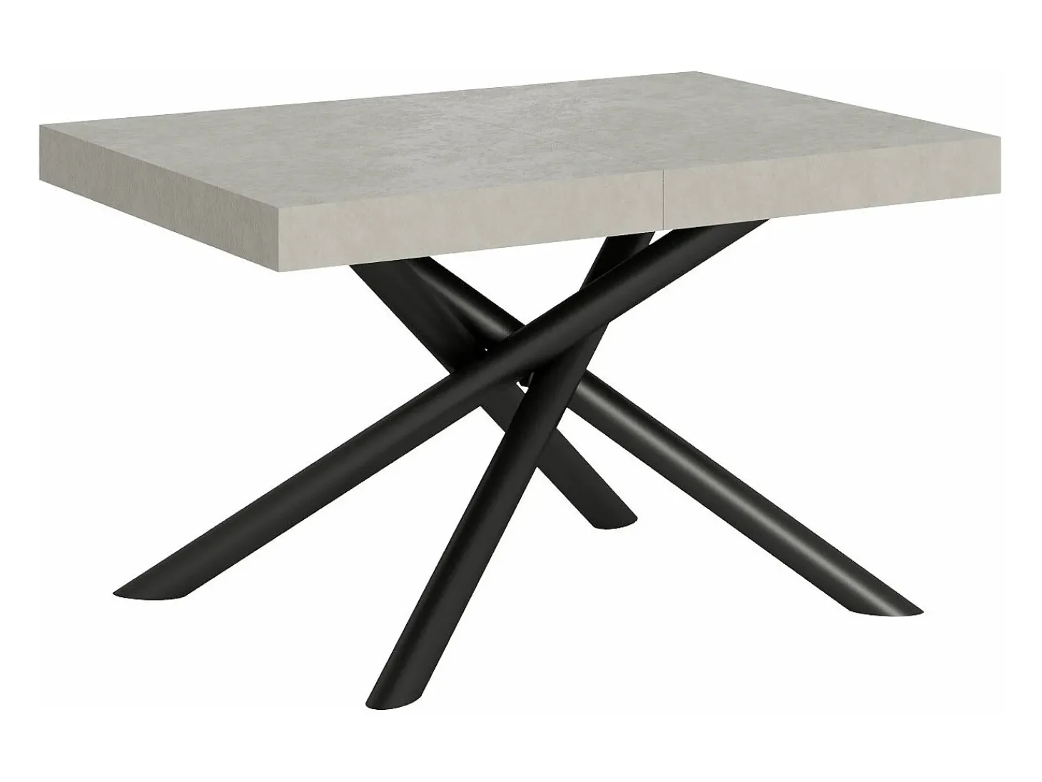 Mesa extensible 90x120/224 cm Famas Cachemira estructura Antracita