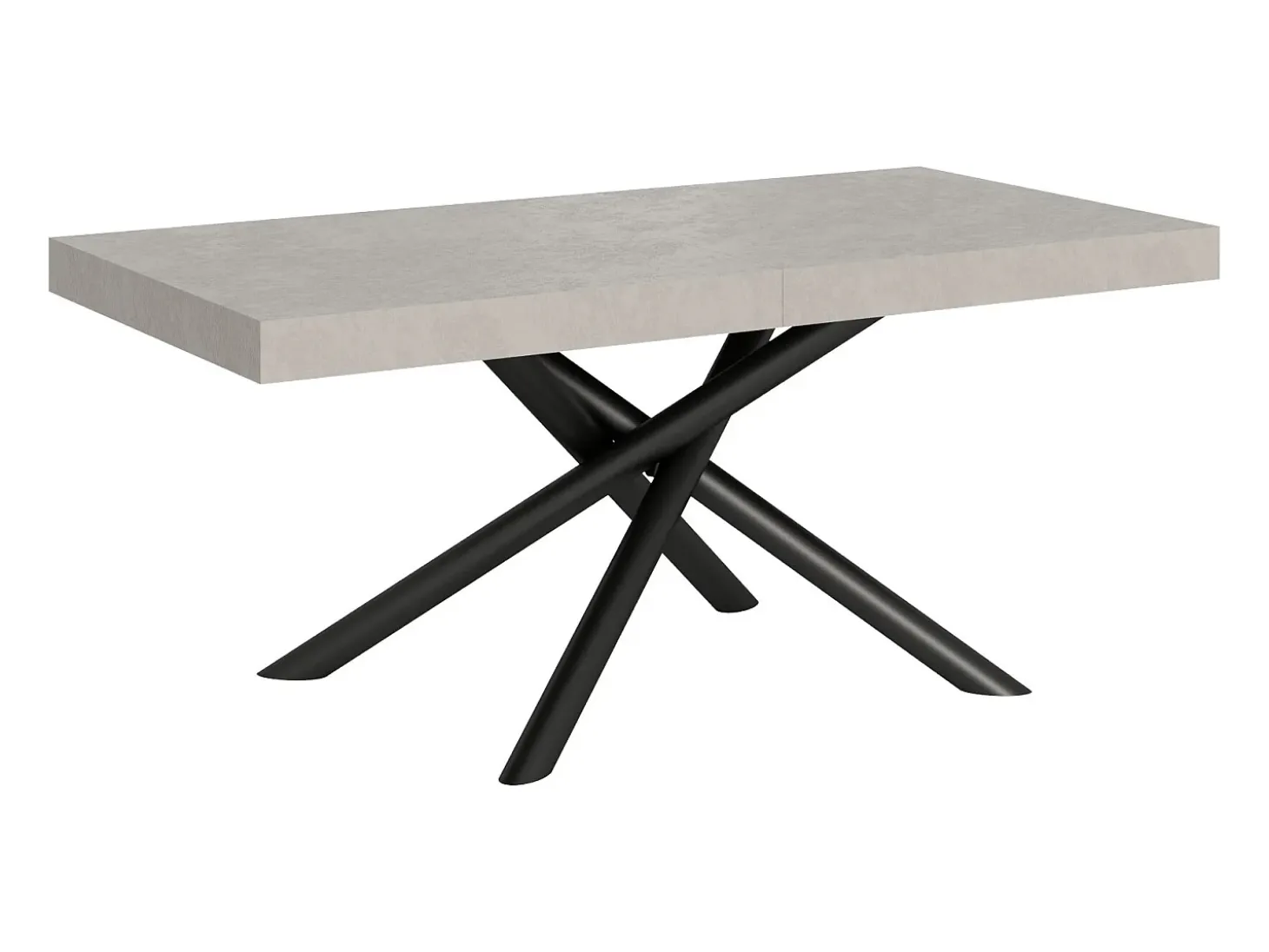 Mesa extensible 90x180/284 cm Famas Cachemira estructura Antracita
