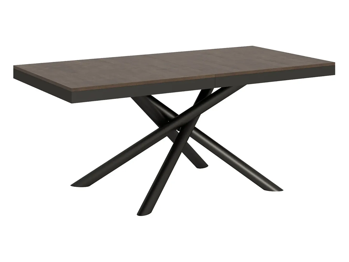 Mesa extensible 90x180/284 cm Famas Evolution Nogal estructura Antracita