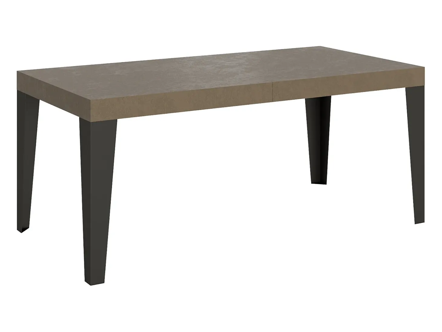 Mesa extensible 180/284x90 cm Flame gris paloma patas antracita