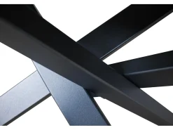 Mesa extensible 90x120/180 cm Ganty Antracita Spatolato - Canto antracita Estructura antracita