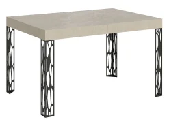 Mesa extensible 90x140/244 cm Ghibli Cachemira estructura Antracita