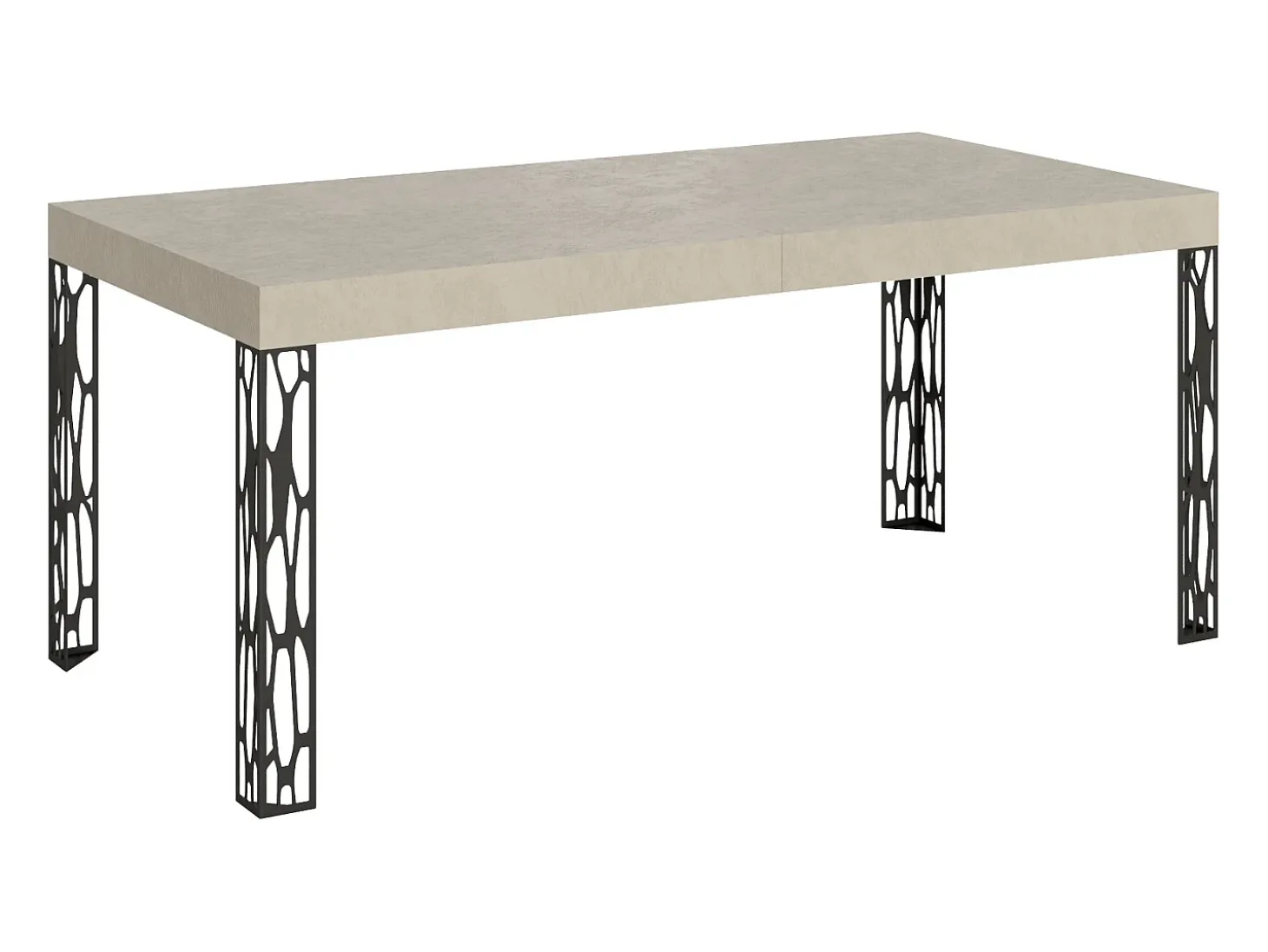 Mesa extensible 90x200/304 cm Ghibli Cachemira estructura Antracita