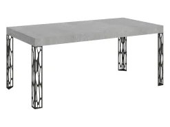 Mesa extensible 90x200/304 cm Ghibli Cemento estructura Antracita