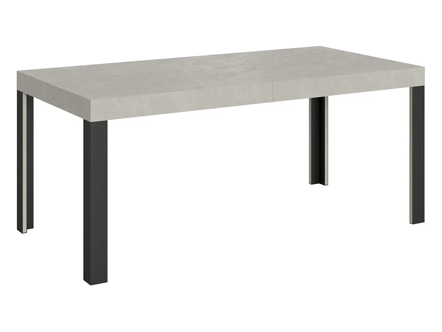 Mesa extensible 90x160/264 cm Linea Cachemira estructura Antracita