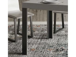 Mesa extensible 90x120/224 cm Linea Cachemira estructura Antracita