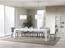 Mesa extensible 90x200/304 cm Naxy Premium Fresno Blanco