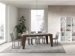 Mesa extensible 90x200/460 cm Naxy Premium Nogal