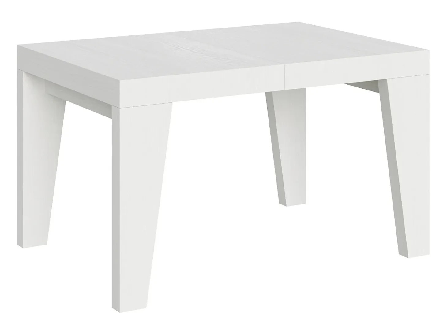 Mesa extensible 130/390x90 cm Naxy fresno blanco