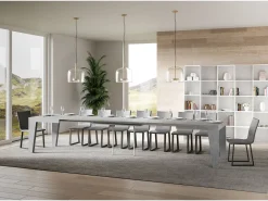 Mesa extensible 140/400x90 cm Naxy cemento