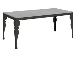 Mesa extensible 180/284x90 cm Paxon Evolution cemento estructura et patas antracita