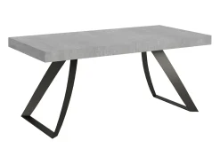 Mesa extensible 90x180/440 cm Proxy Cemento estructura Antracita