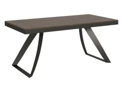 Mesa extensible 90x180/440 cm Proxy Evolution Nogal estructura Antracita