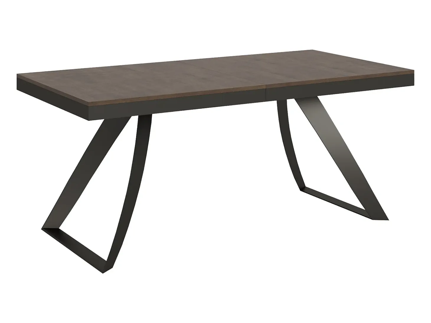 Mesa extensible 90x180/440 cm Proxy Evolution Nogal estructura Antracita