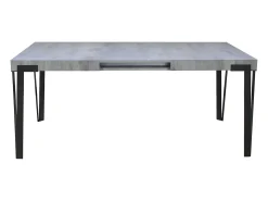 Mesa extensible 90x130/234 cm Rio Cemento estructura Antracita