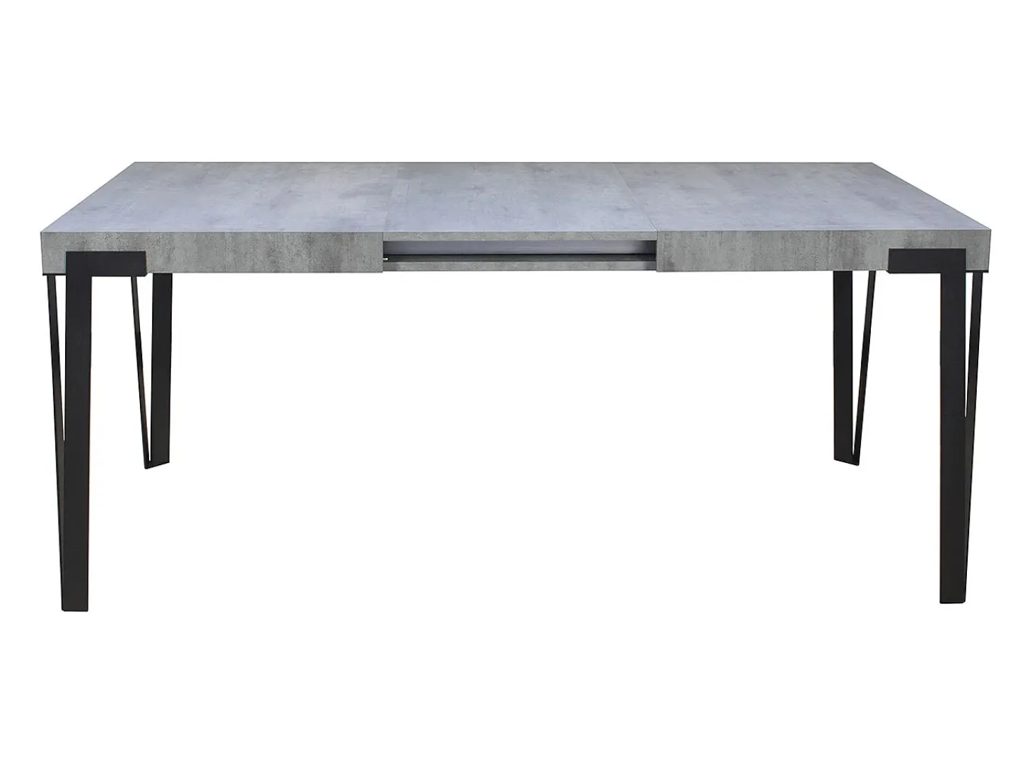 Mesa extensible 90x130/234 cm Rio Cemento estructura Antracita