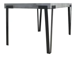 Mesa extensible 90x130/234 cm Rio Cemento estructura Antracita