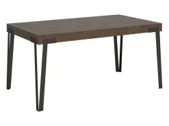Mesa extensible 90x160/264 cm Rio Nogal estructura Antracita