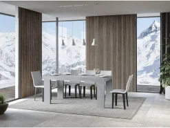 Mesa extensible 200/460x90 cm Roxell cemento