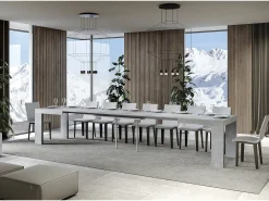 Mesa extensible 140/400x90 cm Roxell cemento