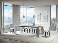 Mesa extensible 140/400x90 cm Roxell cemento