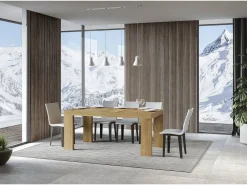 Mesa extensible 90x160/420 cm Roxell Premium Roble Natural