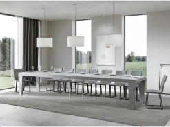 Mesa extensible 90x140/400 cm Spimbo Premium Cemento