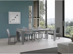 Mesa extensible 90/246x90 cm Spimbo cemento
