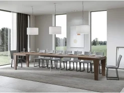 Mesa extensible 120/380x90 cm Spimbo nogal