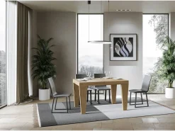 Mesa extensible 140/244x90 cm Spimbo roble natural
