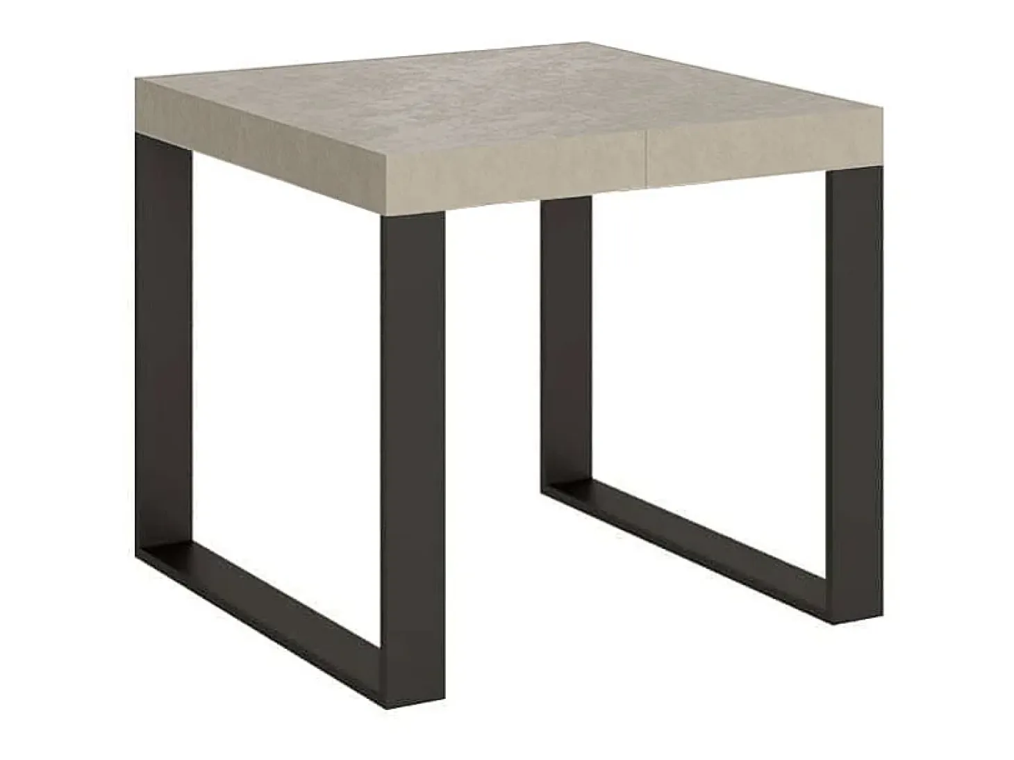 Mesa extensible 90/246x90 cm Tecno cachemira patas antracita