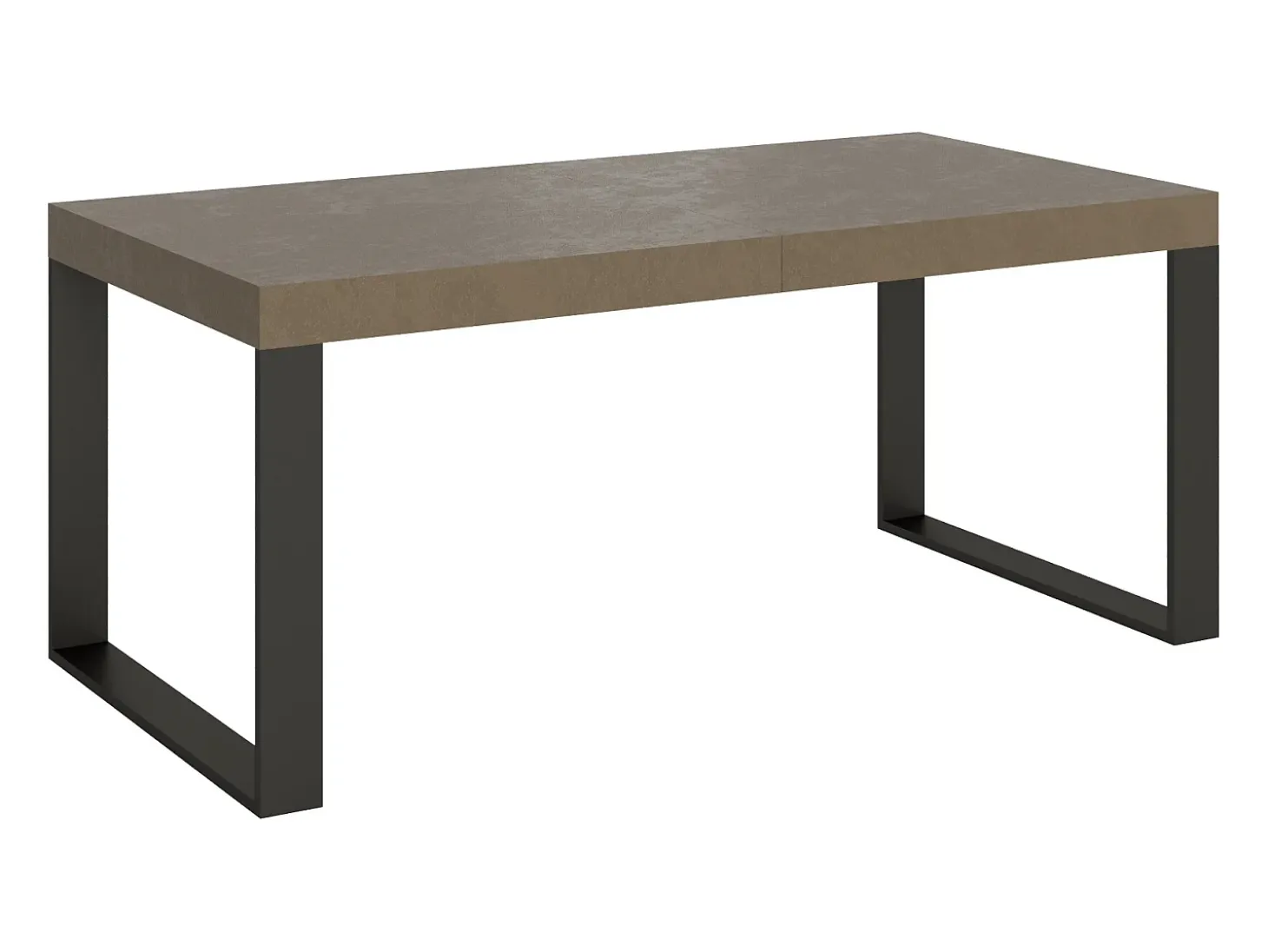 Mesa extensible 180/440x90 cm Tecno gris paloma patas antracita