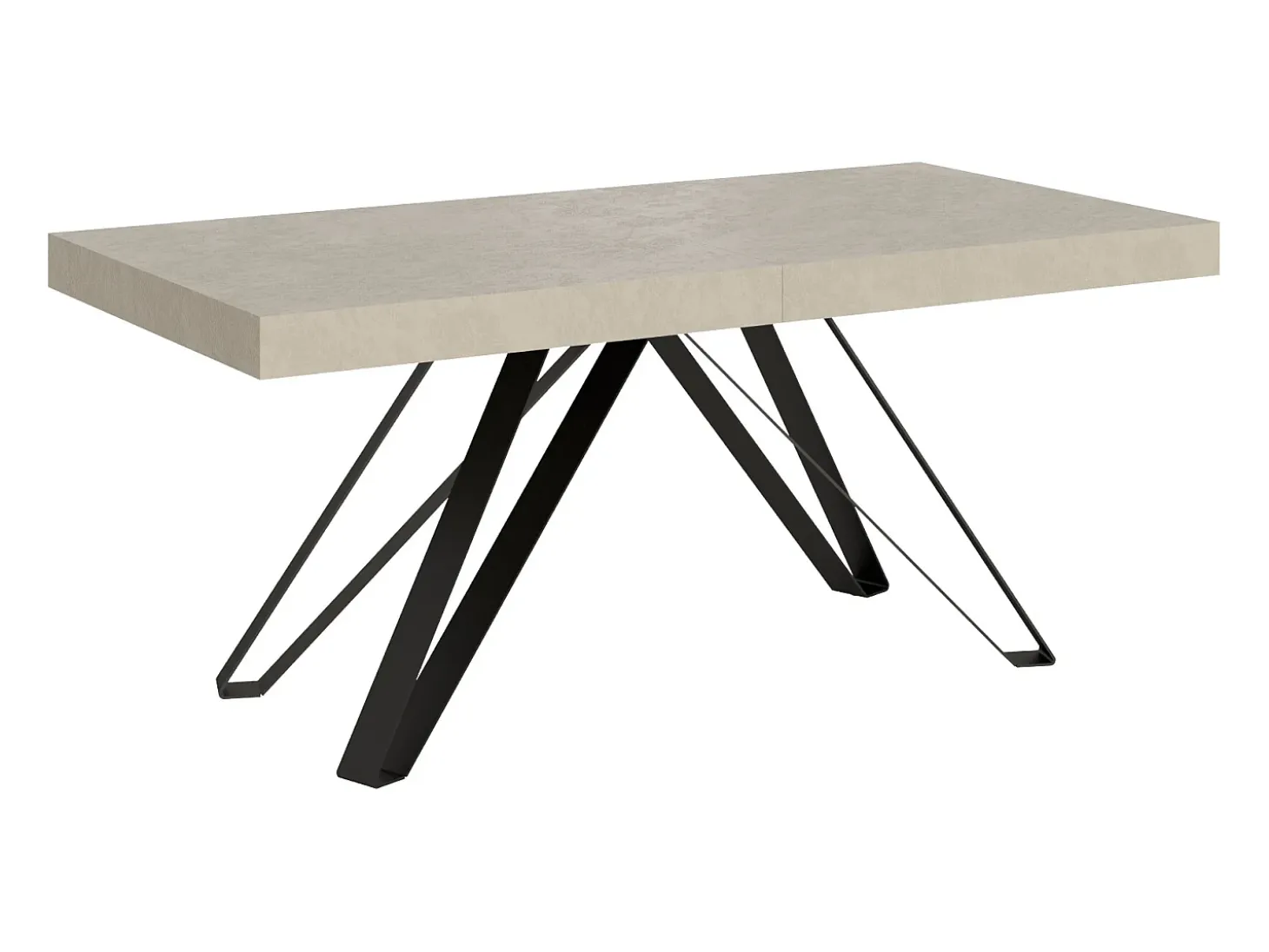 Mesa extensible 180/440x90 cm Terium cachemira patas antracita