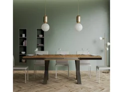 Mesa extensible 90x180/284 cm Traffic Evolution Roble Natural estructura Antracita