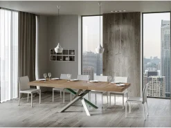 Mesa extensible 90x180/440 cm Volantis Premium Roble Natural estructura multicolor 4/A