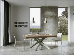 Mesa extensible 90x180/440 cm Volantis Premium Roble Natural estructura multicolor 4/A