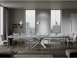Mesa extensible 90x180/440 cm Volantis Premium Cemento estructura multicolor 4/A