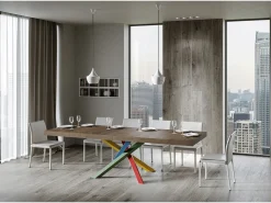Mesa extensible 120/380x90 cm Volantis Premium patas nogal multicolor 4/B