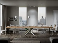 Mesa extensible 90x130/390 cm Volantis Premium Roble Natural estructura multicolor 4/A