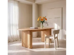 Mesa fija de Madera Natural 75 x 200- Breda