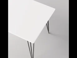 Mesa FISK 138 x 80 cm para cocina, salón, comedor Blanco