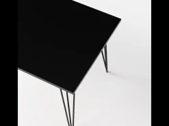Mesa FISK 138 x 80 cm para cocina, salón, comedor Negro