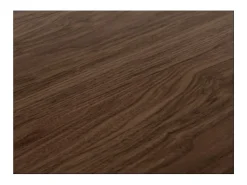 Mesa oriental extensible rectangular para 6 a 20 personas L 180 a 440 cm madera oscura y estructura de metal antracita Zakary