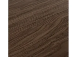 Mesa oriental rectangular 6 plazas L 160 cm madera oscura y patas de metal antracita Kazay