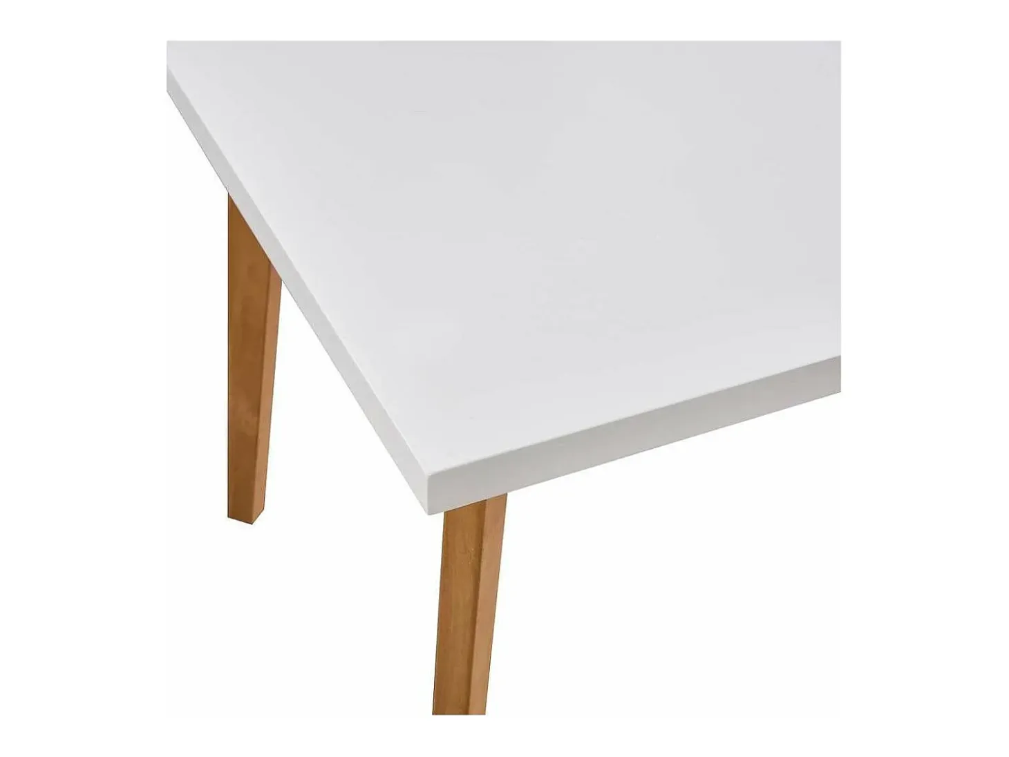 Mesa para cocina, comedor Md-Capileira extensible acabado blanco, 140/180cm(ancho) 75cm(al
