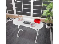 Mesa plegable portátil para manicura y reconstrucción de uñas Easynails - Blanco
