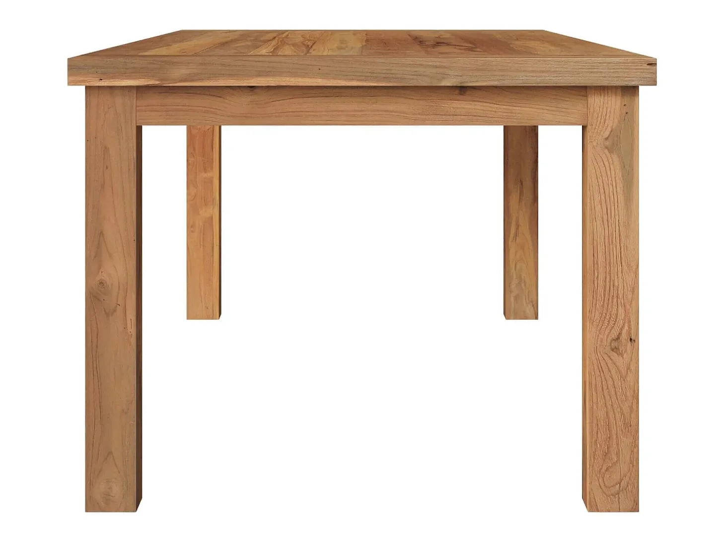 Mesa rectangular de madera de teca reciclada 200 cm 8 personas - Mémo